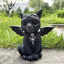 Load image into Gallery viewer, Black Cat Statue! Halloween Decor, Witchy Cat