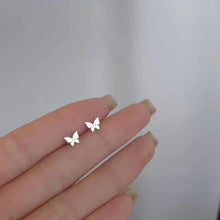 Load image into Gallery viewer, New Heart Stud Earrings for Women Hypoallergenic Daily Wear Minimalist Cute Star Silver Color Ear Girls Pierc Jewelry Gifts
