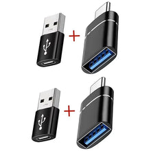 Load image into Gallery viewer, 2PCS USB 3.0 To Type C OTG Charger Adapter Connector Type-C to USB Male To Type-c Adapt Converter for PC MacBook Car USB ipad