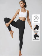 Sexy Soft Yoga Trousers Lightweight Breathable Pilates Compression Leggings High Waist Butt Lifting Yoga Tights Gym Activewear