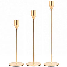 Load image into Gallery viewer, 3Pc/Set European style Metal Candle Holders Fashion Simple Wedding Table Decoration Party Living Room Candlestick Christmas Tabl