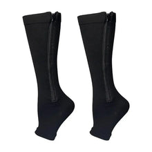 Load image into Gallery viewer, Zipper Compression Socks for Varicose Support Outdoor Running Fitness Hiking Anti-Fatigue Medical Care Diabetes Swelling Relief