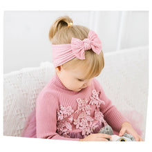 Load image into Gallery viewer, 3PCS Cute Bowknot Baby Headbands - Soft Elastic Turban for Newborn Girls, Kids Hair Accessories