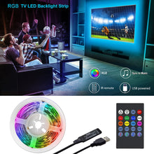 Load image into Gallery viewer, TV Backlight Music Sync USB Powered RGB LED Strip Light for 15 - 80 Inch TV, Mirror, PC