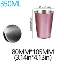 Load image into Gallery viewer, 350/500ml Stainless Steel Cups Household Office Bar Kitchen Drinks Coffee Tumbler Tea Drinking Beer Mug Metal Travel Drink Cup