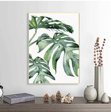 Load image into Gallery viewer, Wall Art Paintings for Living Room Home Decor Scandinavian Style Tropical Plants Poster Green Leaves Decorative Picture Modern