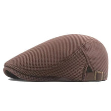 Load image into Gallery viewer, Men&#39;s Mesh Newsboy Cap - British Style Painter Hat Summer Beret