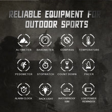 Load image into Gallery viewer, NORTH EDGE APACHE-46 Men Digital Watch Outdoor Sports Running Swimming Outdoor Sport Watches Altimeter Barometer Compass WR50M