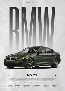 BMW Cars Competition Poster – Modern Canvas Wall Art