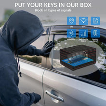 Load image into Gallery viewer, Anti Theft Faraday Box with Bag for Key Fob Cage RFID Faraday Key Fob Protector Radiation-proof Mobile Phone Box Car Keyless