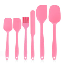Load image into Gallery viewer, 6 Pieces Silicone Spatula Set Food Grade Non Stick Heat Resistant Spatulas Turner for Cooking Baking Mixing Baking Tools