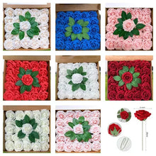 Load image into Gallery viewer, Foam Artificial Roses - 15/25/100pcs Fake Flowers for Wedding, Party &amp; Gift Décor