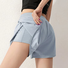 Load image into Gallery viewer, Sports Shorts for Women Anti-exposure Fitness Loose High-waist Yoga Pants Slimming Jogging Pants Outside Casual Pants Summer
