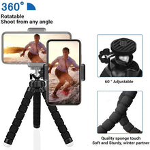 Load image into Gallery viewer, Mini Universal Octopus Tripod Monopod with Phone Clip Webcam Holder for Smartphone Camera Photography Tripe Stand
