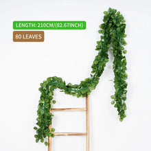 Load image into Gallery viewer, 2.1M Green Ivy Leaf Hanging Vine Artificial Garland – Silk Wall Plant Home Garden Decoration Wedding Party DIY Fake Wreath Leaves
