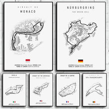Load image into Gallery viewer, F1 International Track Circuit Canvas Painting – Wall Art