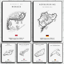 Load image into Gallery viewer, F1 International Track Circuit Canvas Painting – Wall Art