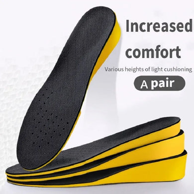 Invisible Height Increase Insoles - Heel Lift Pads with Shock Absorption & Breathable Design