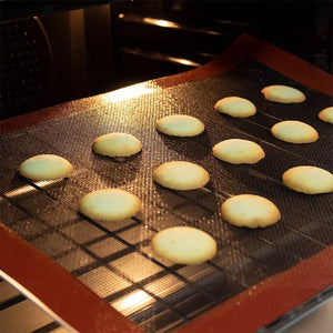 30x40cm Silicone Baking Mat - Non-Stick, Breathable, High-Temperature Oven Liner