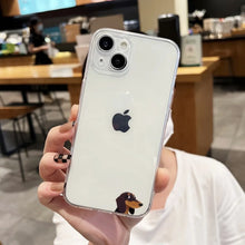 Load image into Gallery viewer, Dachshund Silhouette Dog Phone Case For iPhone 16 15 14 13 12 11 Pro Max XS X XR 7 8 SE Back Cover Clear Funda
