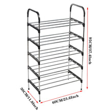 Load image into Gallery viewer, Multi-layer simple shoe rack entrance door storage rack household shoe rack can be stacked to save space shoe rack