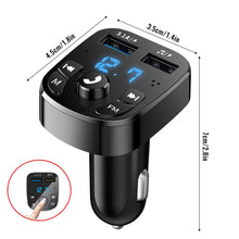 Load image into Gallery viewer, Car Fm Transmitter Bluetooth 5.0 Aux Handsfree Wireless Car Kit Dual Usb Car Charger Auto Radio Fm Modulator Mp3 Player Adapter