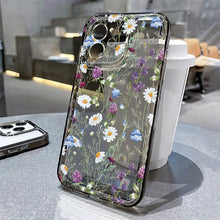 Load image into Gallery viewer, Flower Phone Case For iPhone 16 13 15 11 12 14 17 Pro Max Air 16E XS XR 7 8 SE Shockproof Transparent Cover Silicone Soft Fundas