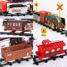 Load image into Gallery viewer, Remote Control Steam Train Set - Classical Electric Railway Christmas Toy