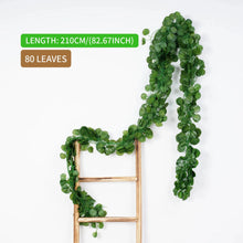 Load image into Gallery viewer, 2.1M Green Ivy Leaf Hanging Vine Artificial Garland – Silk Wall Plant Home Garden Decoration Wedding Party DIY Fake Wreath Leaves