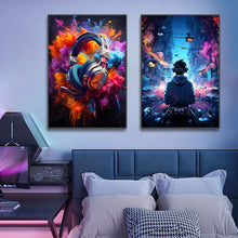 Load image into Gallery viewer, 80s 90s Neon Cyberpunk Poster - Colorful Wall Art for Fantasy Room Decor