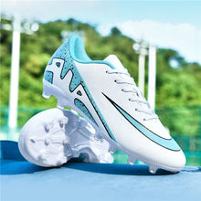 Load image into Gallery viewer, New Men Soccer Shoes Ultralight Football Boots Cleats Hot Sale Long Spikes Breathable Indoor Sneakers Training Drop Shipping