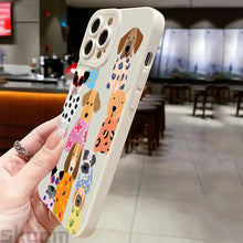 Load image into Gallery viewer, Funny Colorful Dog Pattern Design Phone Case For iPhone 17 16 15 14 Pro Max 12 11 13 Mini 17 Air XS X XR 7 8 Plus 16e Soft Cover
