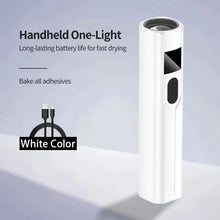Load image into Gallery viewer, Rechargeable Mini UV LED Nail Lamp with Smart Display Portable Fast-Drying Nail Dryer Stand for Manicure Removable Desk UV Light