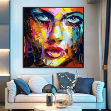 Load image into Gallery viewer, Modern Abstract Girl Face Canvas Poster Home Decor Gift