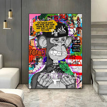 Load image into Gallery viewer, Banksy Abstract Graffiti Canvas - Pop Art Poster for Home Decor