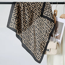 Load image into Gallery viewer, 70cm Silk Square Scarf Women Fashion Luxury Brand Satin Neck Tie Female Hair Bandana Headkerchief Shawl Wrap Hijab Echarpe
