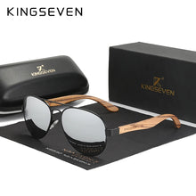 Load image into Gallery viewer, KINGSEVEN Handmade Wood Sunglasses for Men - Polarized, UV400, Ship From Spain