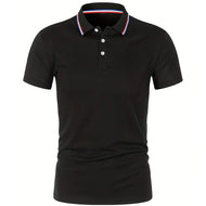 2025 Hot Sale Men's Summer Casual Breathable Comfortable Polo Shirt Men's Solid Color High Quality Short Sleeve T-Shirt