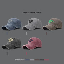 Load image into Gallery viewer, Baseball Cap Korean Washed Cotton Soft Top Hat Four Seasons Men's And Women's Embroidered American Letter Cap
