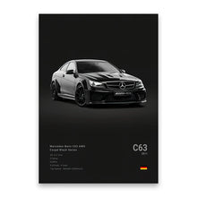 Load image into Gallery viewer, Famous Cars M5 918 GT3 Canvas Wall Art Print Poster G63 STO SLS Decorative Mural Modern Home Decor Birthday Gift Unframed