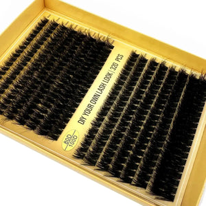 Handmade 320 Bundles Eyelash Extension Cluster 5D Fluffy Mink Individual Lashes