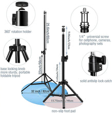 Load image into Gallery viewer, LED Selfie Ring Lighting Photographic Selfie Ring Lamp USB Remote Fill light For YouTube TikTok Video Live Phone Holder &amp; Tripod