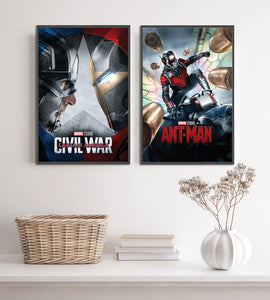 Marvel Movie Poster – Self-Adhesive Wall Mural / Wallpaper
