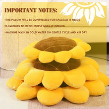Load image into Gallery viewer, Sunflower Throw Pillow,Flower Shaped Pillows Floor Pillow Seating Cushion,Seating Cushion,Cute Room Decor &amp; Plush Pillow for Bed
