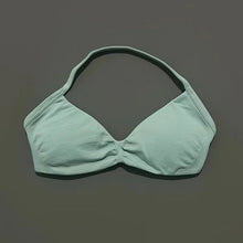 Load image into Gallery viewer, HISTELLO Strappy Bra Gym Top Women High Support Thin Strap Halter Sports Seamless Bras Scrunch Push-up Workout Yoga Tank Tops