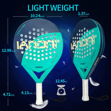 Load image into Gallery viewer, IANONI Padel Racket Carbon Fiber Surface with EVA Memory Flex Foam Core Padel Tennis Racquets Lightweight
