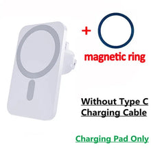 Load image into Gallery viewer, 30W Magnetic Car Wireless Charger For iPhone 15 14 13 12 Pro Max Mini Macsafe Car Phone Holder Stand Mount Fast Charging Station