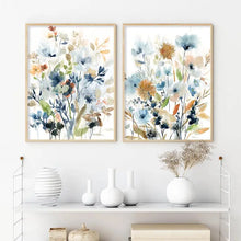 Load image into Gallery viewer, Watercolor Botanical Flowers Canvas Prints Nordic Wall Art Living Room Decor