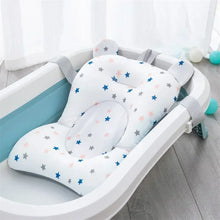 Load image into Gallery viewer, Portable Baby Bathtub Pad Adjustable Shower Cushion Newborn Support Foldable Bath Seat