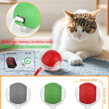 Load image into Gallery viewer, Dog Cat Interactive Ball Toy Automatic Rolling Ball Faux Tail Rechargeable Smart Pet Electric Toy Dog Cat Training Imitate Mouse